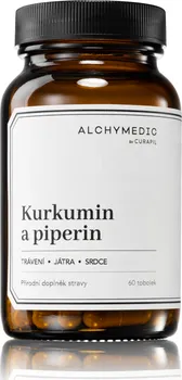 Přírodní produkt Curapil Alchymedic Kurkumin a piperin 60 tob.