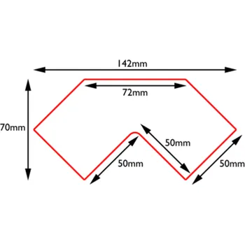Značení PermaLean roh most žlutý PermaLean pro 50mm role