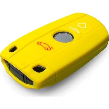 Ochranné silikonové pouzdro na klíč pro BMW, barva žlutá