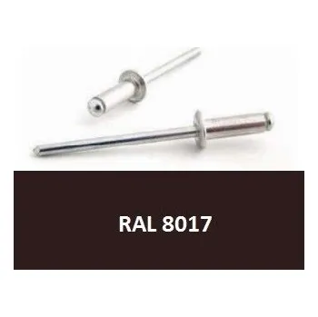 Nýt Bralo Trhací nýt AL/ST 3,2x6 RAL 8017 Čokoládová hnědá 10ks