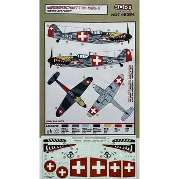 Plastikový model KORA Models 1/48 Decals Messerschmitt Bf 109G-6 Swiss A.F.