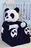 Dětské plyšové křesílko 2v1, panda