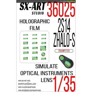 Plastikový model SX-ART 1/35 Holographic film 2S14 Zhalo-S (TRUMP)