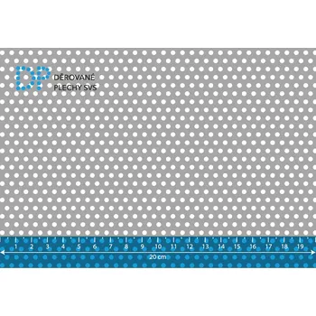 Plech Děrovaný plech Rv 3-6 nerez 1.4301, 3x1000x2000 mm