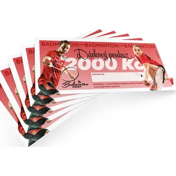 Tělový krém Dárkový poukaz Badminton Point 2000