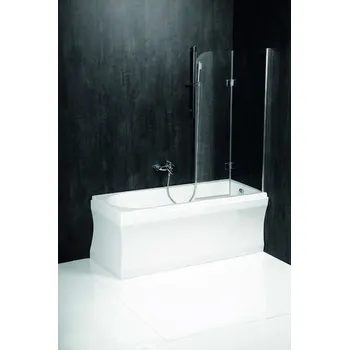 Vanová zástěna Polysan Zástěna RENDE 97(53)x140 cm - obdélníkové vany