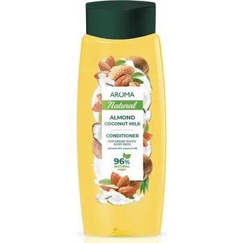 Kondicionér na mastné kořínky a suché konečky Mandle a kokosové mléko Aroma 400 ml