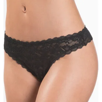 Kalhotky Aubade - Rosessence tanga brazil black 36 HK26