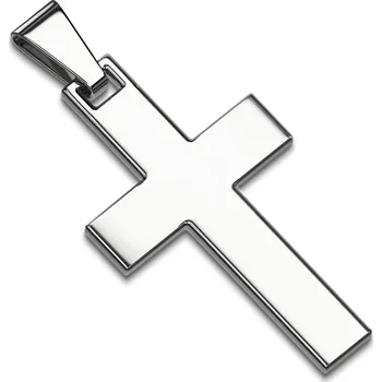 Přívěsek Šperky4U Hadký ocelový přívěšek - kříž - OPP1653-ST