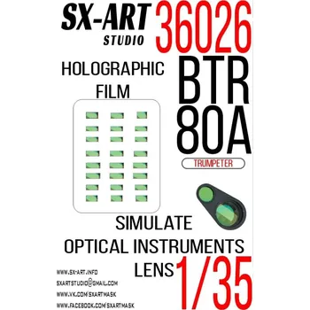 Umění SX-ART 1/35 Holographic film BTR-80A (TRUMP)