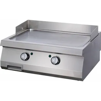 Kuchyňský gril Maxima Grilovací pánev Heavy Duty Smooth Chrome - plynová - dvojitá jednotka - hloubka 70 cm