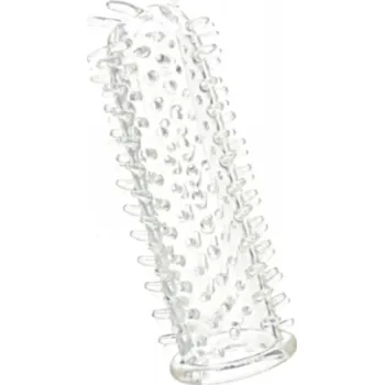 Návlek na penis LOLO pružný návlek na penis s výstupky čirý