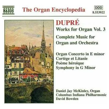 Zahraniční hudba CD Marcel Dupré: Works For Organ Vol. 3 2000