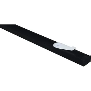 Garnýž Záclonová kolejnička LUCY černá matná 230 cm