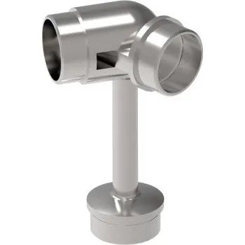 Zábradlí Hahn Steel Rohový držák madla O42,4 mm, pro sloupek O42,4 x 2,0 mm, AISI 316 - lesk