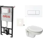 Cenově zvýhodněný závěsný WC set Alca do lehkých stěn / předstěnová montáž + WC Ceramia S-Line Pro SIKOASP7