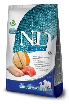 Krmivo pro psa N&D Ocean Dog Adult M/L Salmon/Cod/Melon 12 kg