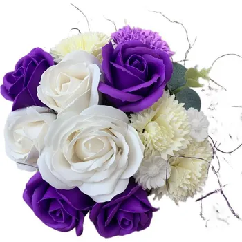 Mýdlo Recenze Leila kytice z mýdel a mýdlových květů 12 x 12 cm