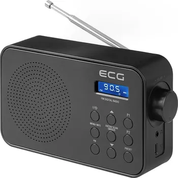 Radiopřijímač ECG R 105 černý