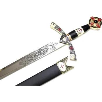 Replika zbraně Toledo Templářský meč s pochvou 102 cm