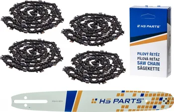 Pilová lišta HS Parts ASRQ4386415 vodící lišta 38 cm + 4x pilový řetěz