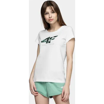 Dámské tričko 4F H4L21-TSD030 WHITE Dámské tričko US XXL
