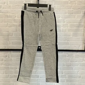 4F HJL22-JSPMD002 LIGHT GREY MEL Dětské tepláky EU 128