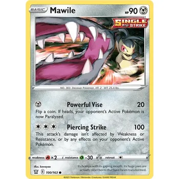Sběratelská karetní hra Mawile 100/163 - Battle Styles Typ karty: Non-Holo