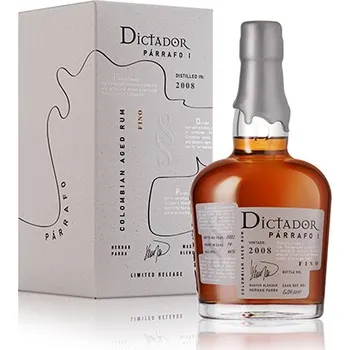 Rum Dictador Parrafo Fino 2008 0,7 l
