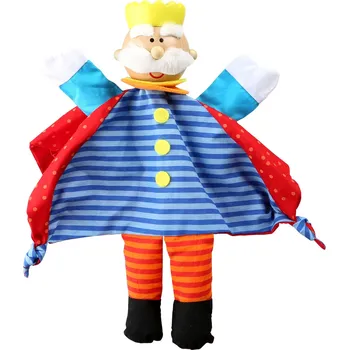 Dřevěná hračka Small Foot Dřevěná loutka maňásek král