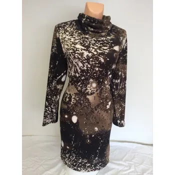 Dámské šaty dámské šaty, Velikost XXXL 54, Materiál 100%Akryl, Rukáv Dlouhý rukáv