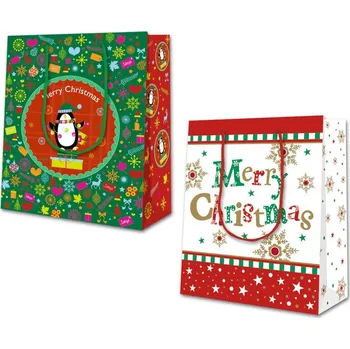 Dárková taška SusyCard Dárková taška Merry Christmas 17x22,5x8 cm
