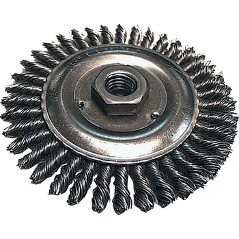 Brusný kotouč Miskový kartáč Makita D-29555 - 0.5x100mm, splétaný ocelový drát