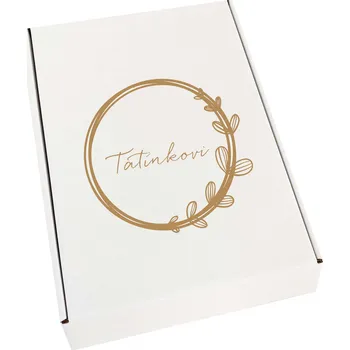 Dárkové balení s gravírováním VĚNEČKU, pro tatínka Text: Vlastní text, Velikost krabičky: A4