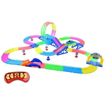 Recenze Velká svítící autodráha s LED autíčkem 656 cm autodráha Recenze Velká svítící autodráha s LED autíčkem 656 cm