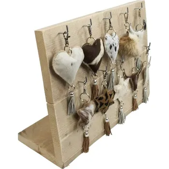 Dárková krabička Dřevěný display na přívěsky na klíče - 55*40*19cm