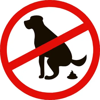 samolepka Samolepka ZÁKAZ VENČENÍ PSŮ *Doprava ZDARMA od 1500 Kč*