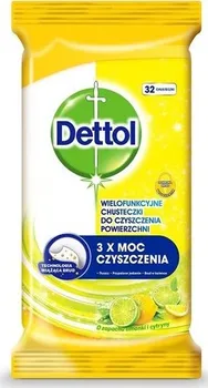 Hygienický ubrousek Dettol Antibakteriální vlhčené ubrousky citron a limeta 32 ks