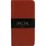 Pouzdro Book Leather Special iPhone 13 (6,1), barva hnědá