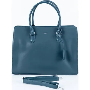 Velká modro-zelená kabelka do ruky David Jones CH21083 na formát A4