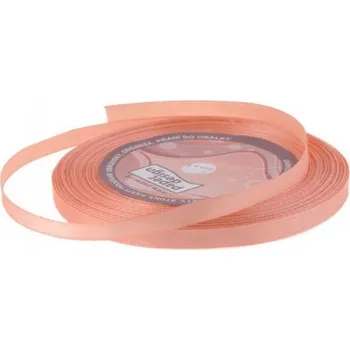 Stuha Stuha saténová 6mm/32m - lososová - 601065