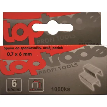 Průmyslová sponka Spony do sponkovačky 8x0,7 mm 1000 ks pozink