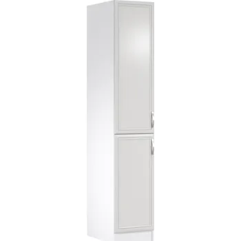 Kuchyňská skříňka Tempo Kondela Potravinová skříňka D40SP, bílá/sosna Andersen, levá, SICILIA