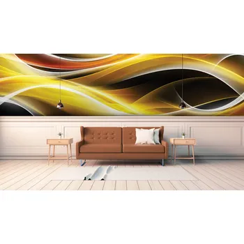 Malvis ® Abstraktní tapeta barevné vlny Vel. (šířka x výška): 288 x 200 cm