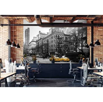 Malvis ® Tapeta Černobílý New York Vel. (šířka x výška): 504 x 310 cm