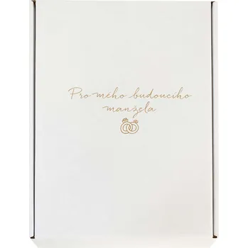 Dárkový potravinový koš Dárkové balení pro Mého budoucího manžela Text: Vlastní text, Velikost krabičky: A3