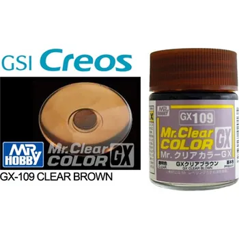 Gunze Sangyo GX109 Mr Clear Color GX Clear Brown 18ml