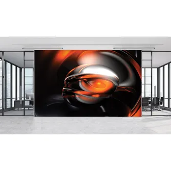 Tapeta Malvis ® Tapeta Abstrakt 3D orange Vel. (šířka x výška): 216 x 140 cm