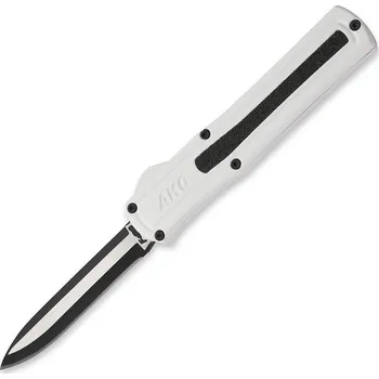 kapesní nůž Zavírací nůž AKC F-20 OTF Two-Tone Drop Point - White