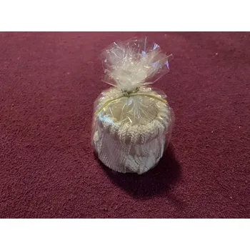 Svícen HandMade by VeJa Svícen pletený pytlík s copem se svíčkou